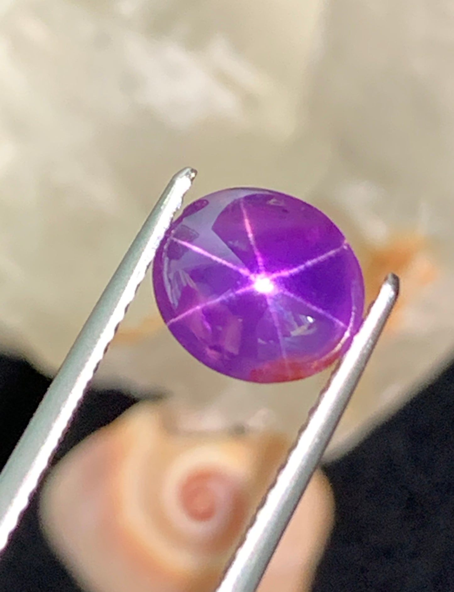 2.83 cts Unheated Pink Star Sapphire