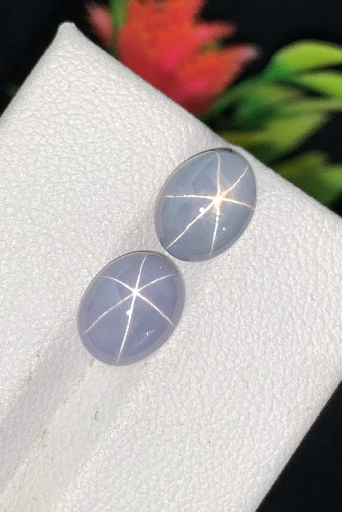 7.18 cts Unheated Star Sapphire Pair