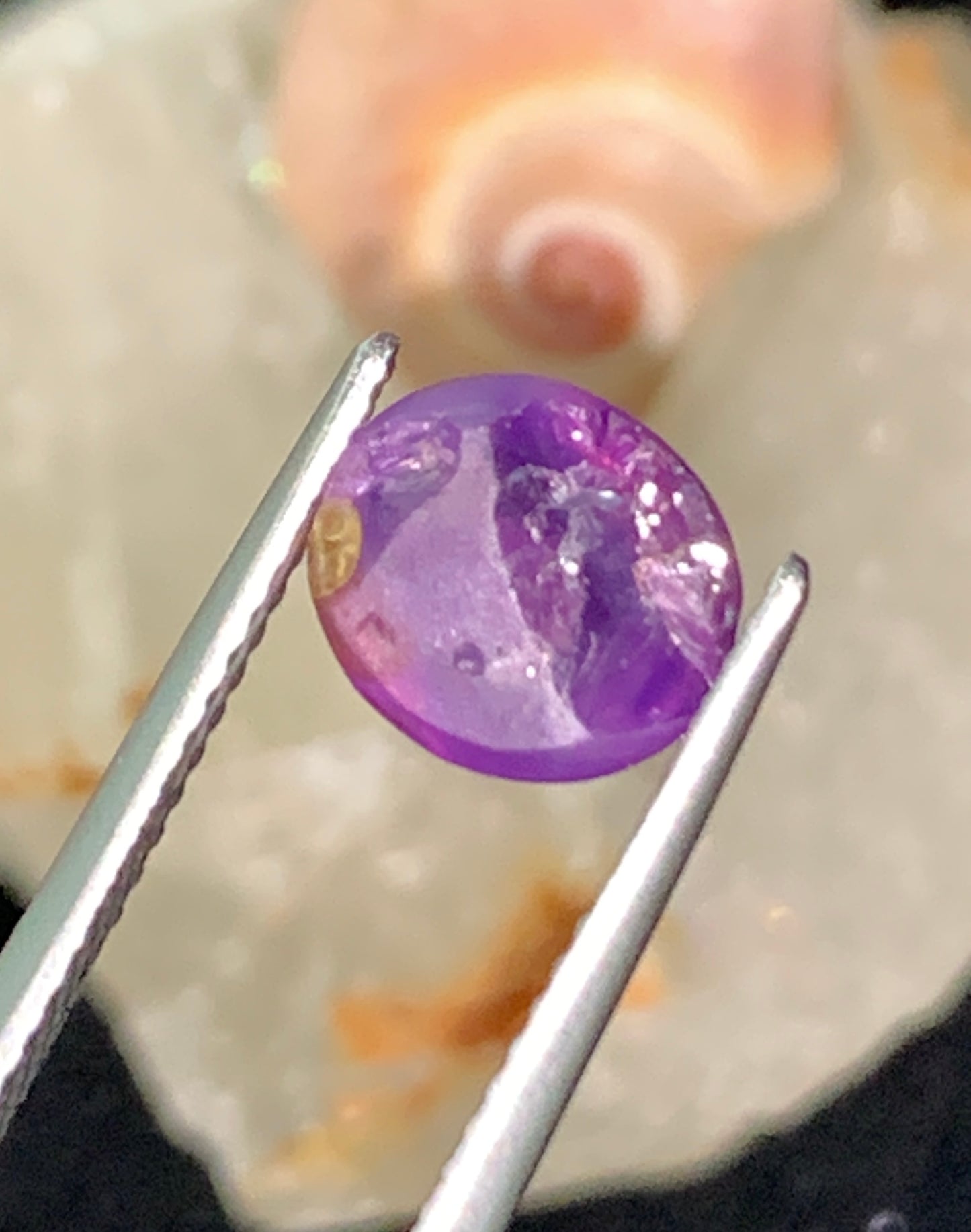 2.83 cts Unheated Pink Star Sapphire