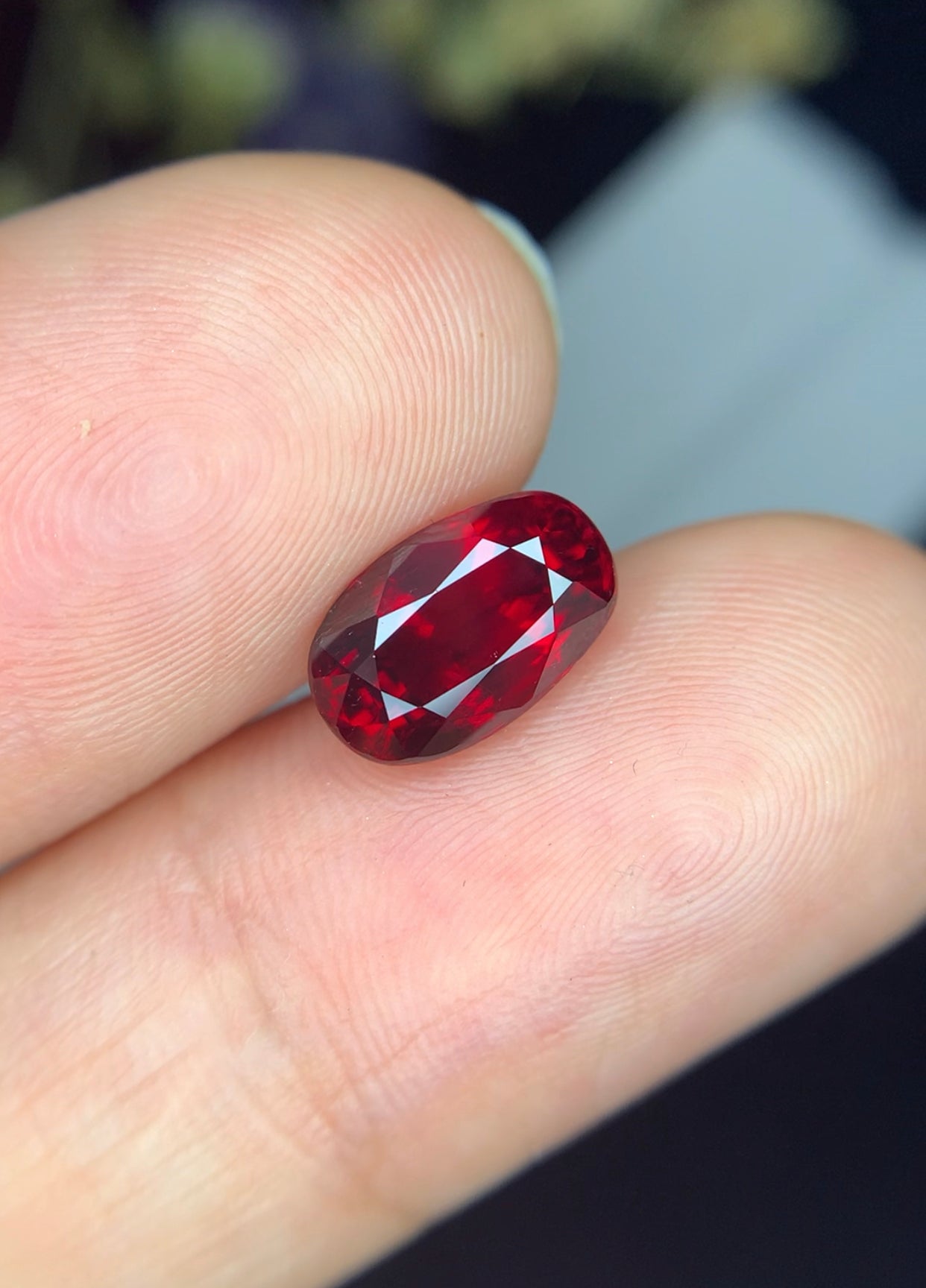 3.03 cts Vivid Red Pigeon Blood Ruby