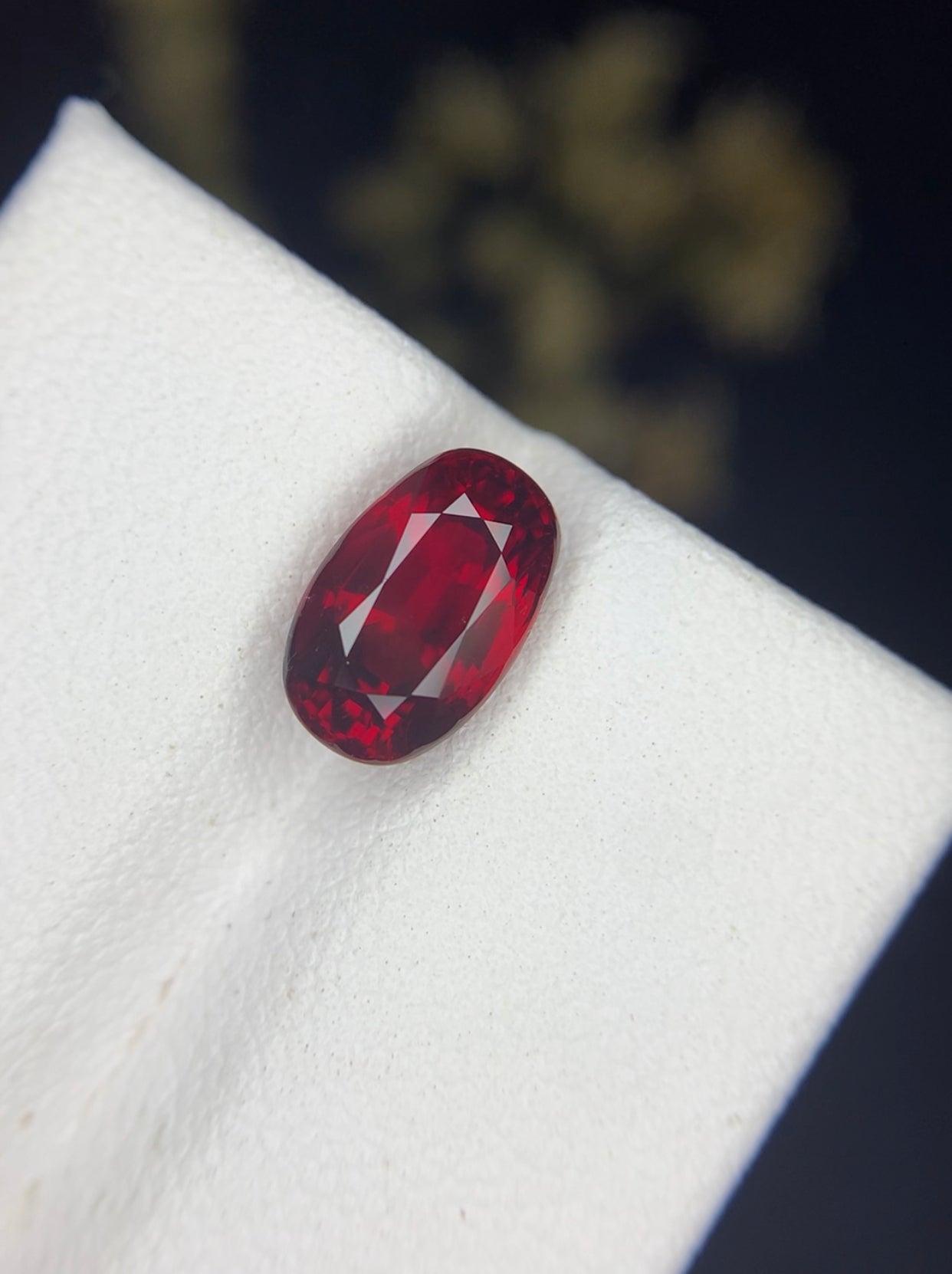 3.03 cts Vivid Red Pigeon Blood Ruby